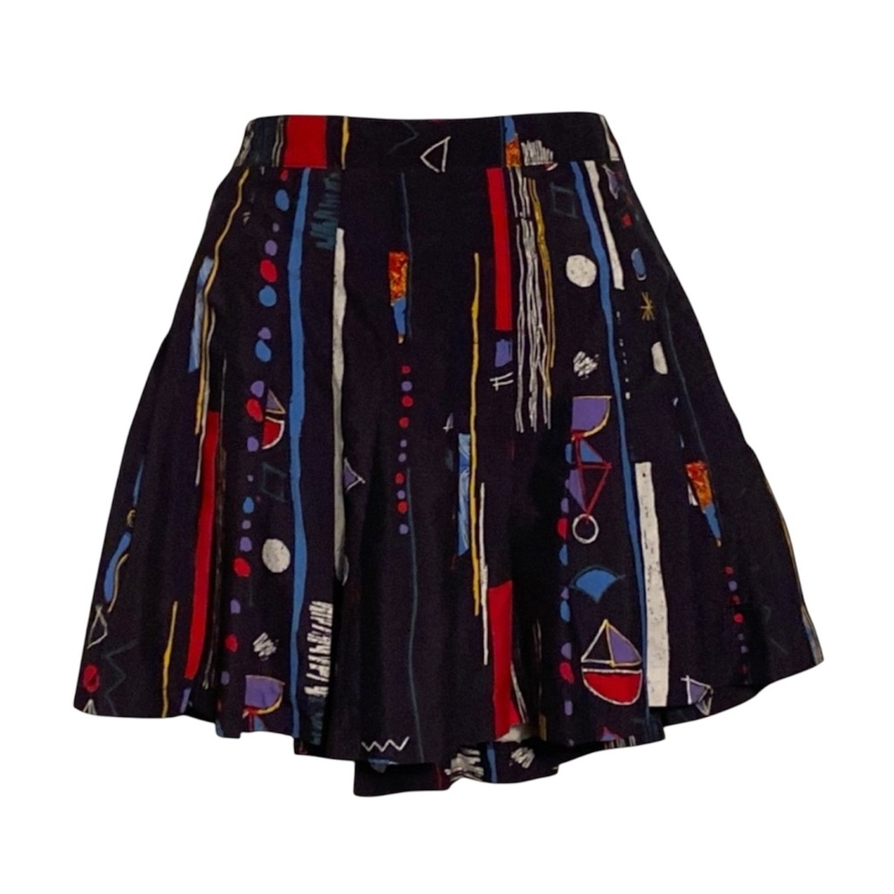 90's Printed Pleated Tennis Skirt Size 8